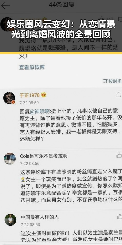 娱乐圈风云变幻：从恋情曝光到离婚风波的全景回顾